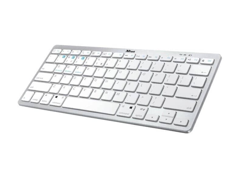 20230619160253_a3b71d1d TRUST ULTRA THIN BLUETOOTH KEYBOARD US SILVER 24651 - Image 1