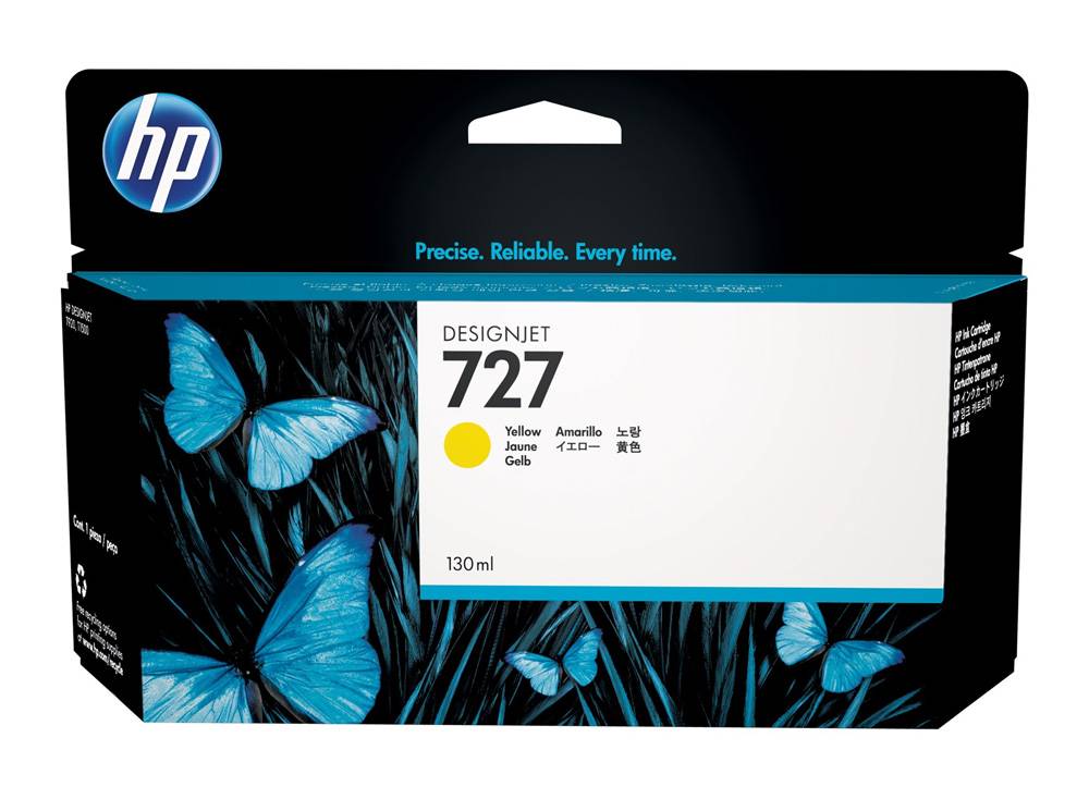 B3P21A HP INK CARTRIDGE 727 YELLOW - Image 1