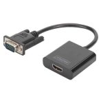 DIGITUS VGA TO HDMI CONVERTER+AUDIO (M/F)  15CM DA-70473