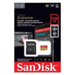SANDISK Extreme microSDXC128GB + SD Adapter For Action/Digital Cameras 190MB/s A2 C10 V30 UHS-I U3 4K