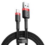 BASEUS CAFULE BRAIDED USB TO LIGHTNING 3METERS BLK RED CATKLF-R91