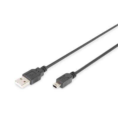 image_4016032323235_01 DIGITUS Cable Usb To Mini-Usb Type B 1M DB-300130-010-S - Image 1