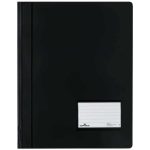 DURABLE PVC FLAT FILE W/ LABEL  BLACK  DUR-2680-1