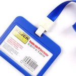 KEJEA ID CARD HOLDER WITH LANYARD BLACK/BLUE  T-665/K-1206