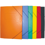 B/R PRESPAN FOLDER WITH ELASTIC CLOSURE RED FD10118