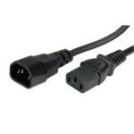 VALUE POWER EXTENSION CABLE IEC320 C14-C13 1M BLACK